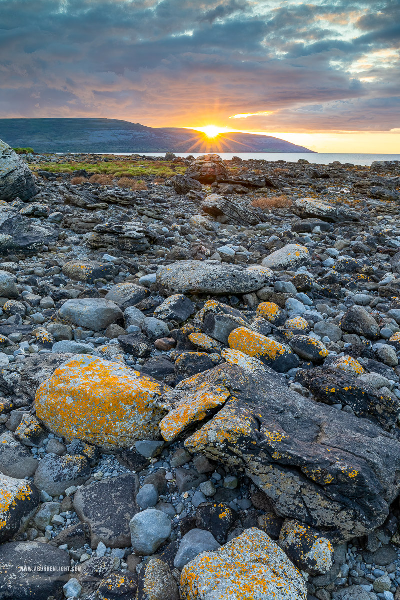 Bishops Quarter Ballyvaughan Wild Atlantic Way Clare Ireland - ballyvaughan,bishops quarter,september,summer,sunset,sunstar,coast