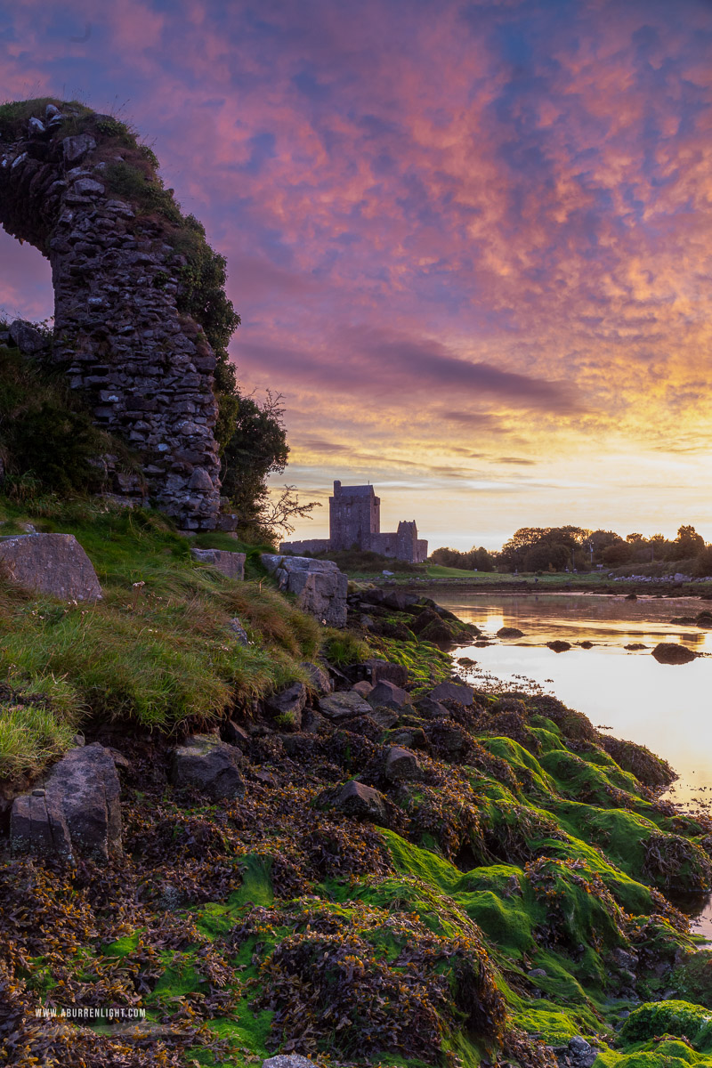 Dunguaire Castle Kinvara Clare Ireland - autumn,castle,dunguaire,kinvara,long exposure,pink,september,twilight,coast