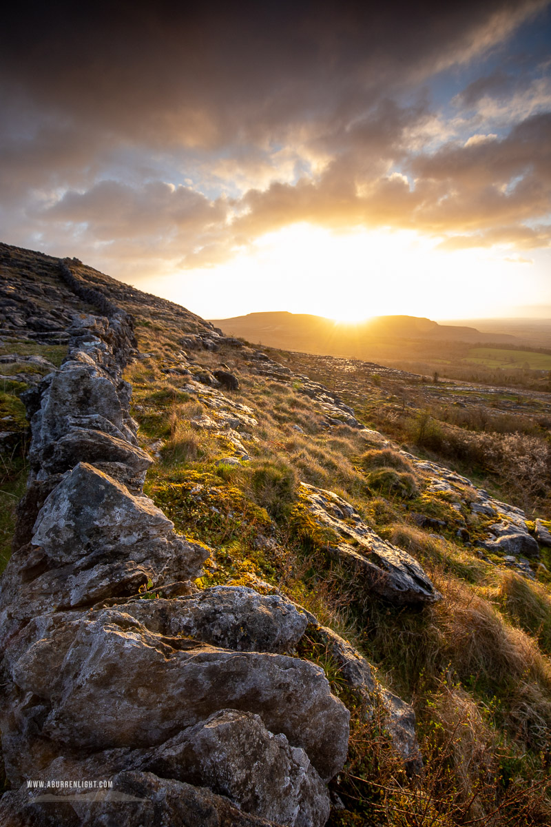 Fahee North Carron Burren East Clare Ireland - april,fahee,spring,sunrise,wall,portfolio,hills,golden