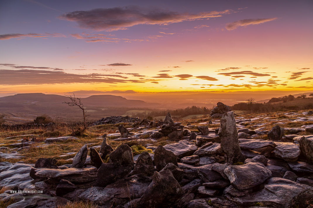 Fahee North Carron Burren East Clare Ireland - fahee,hills,january,prayer,stone,twilight,winter,portfolio