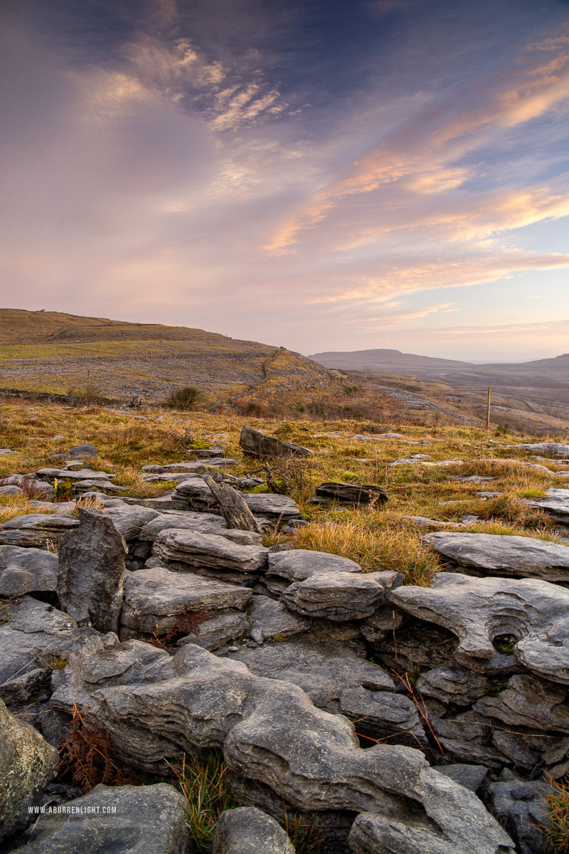 Fahee North Carron Burren East Clare Ireland - fahee,hills,january,prayer,stone,sunrise,winter