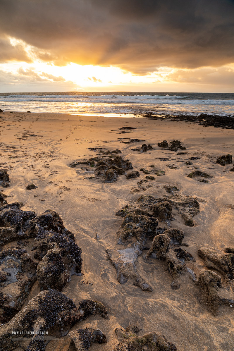 Fanore Beach Wild Atlantic Way Clare Ireland - autumn,fanore,golden,october,sand,sunset,golden,coast