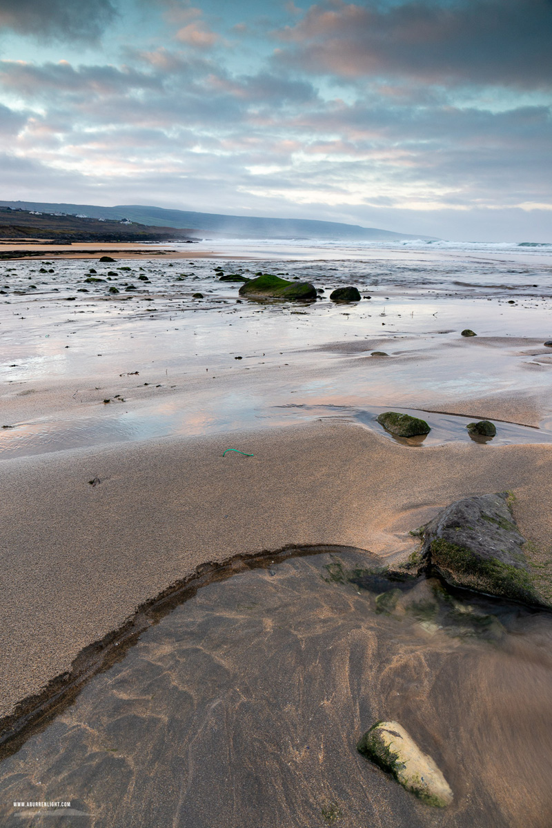 Fanore Beach Wild Atlantic Way Clare Ireland - december,fanore,orange,winter,beach,coast,dreamy