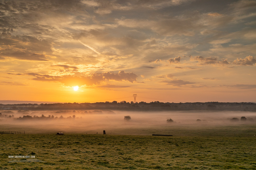 Gort Galway Ireland - golden,gort,mist,rural,september,summer,sunrise,golden,lowland