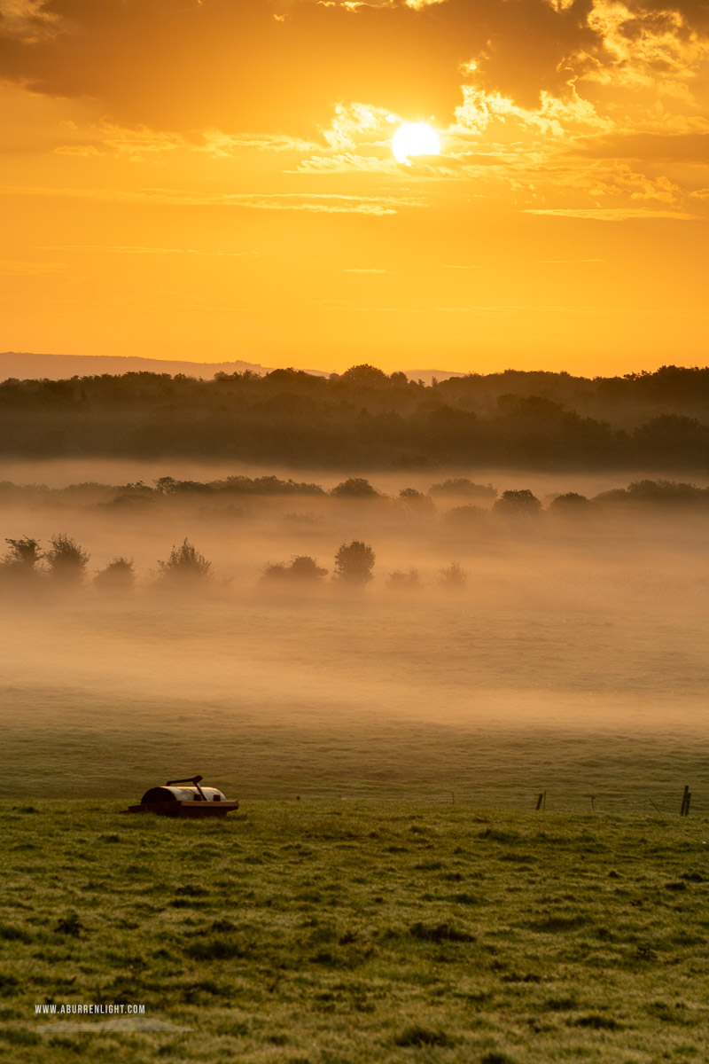 Gort Galway Ireland - golden,gort,mist,rural,september,summer,sunrise,golden,lowland