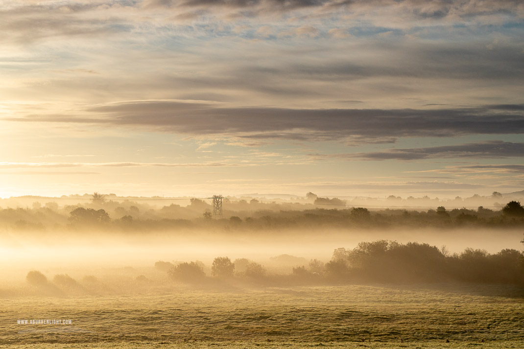 Gort Galway Ireland - autumn,golden,gort,september,sunrise,mist,lowland