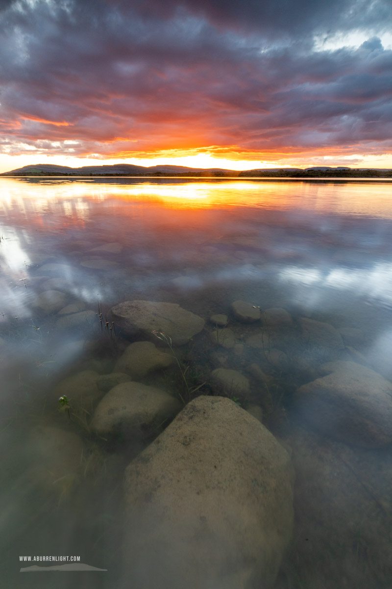 Lough Bunny Clare Ireland - afterburn,dusk,lough bunny,reflections,september,summer,sunset,lowland