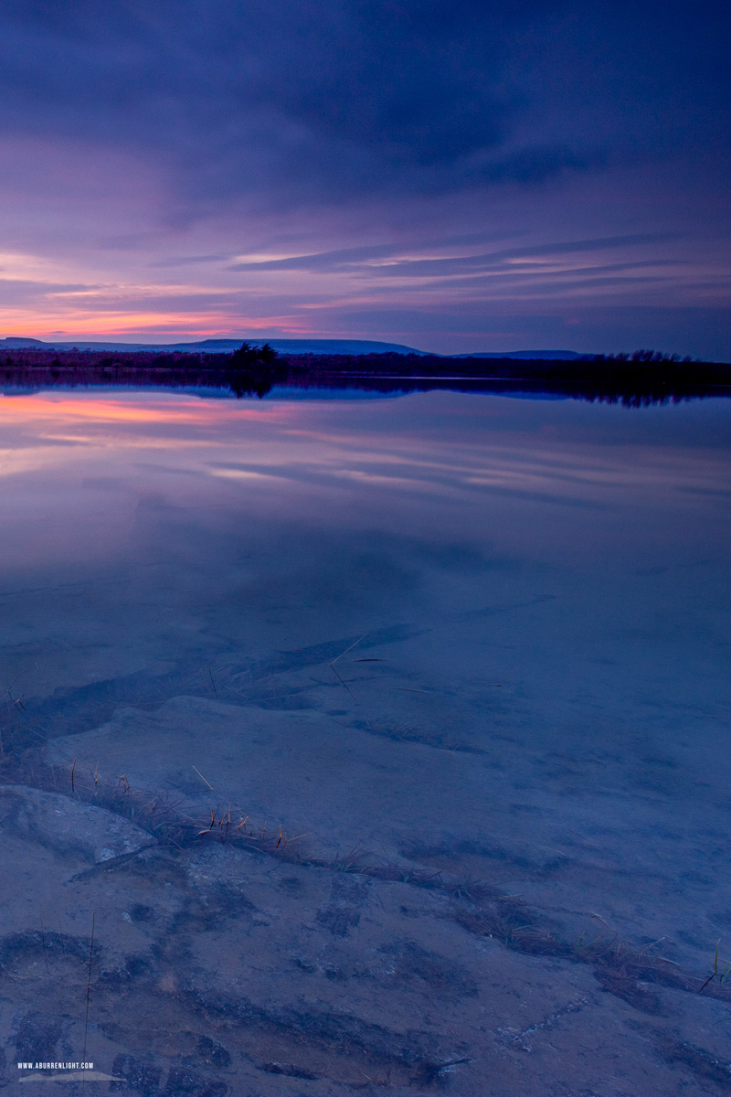 Lough Bunny Clare Ireland - april,dusk,lough bunny,reflections,spring,lowland,mauve,long exposure