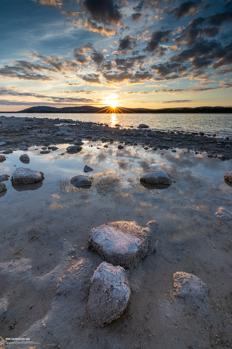 Lough Bunny Clare Ireland - august,lough bunny,reflections,summer,sunset,sunstar,lowland