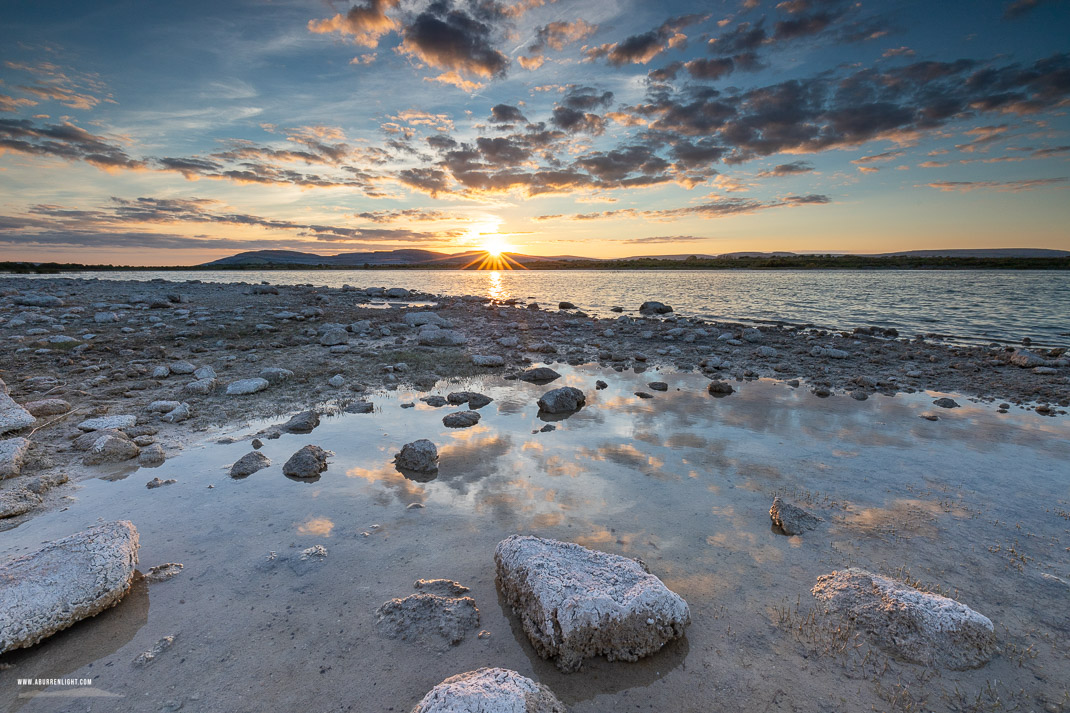 Lough Bunny Clare Ireland - august,lough bunny,reflections,summer,sunset,sunstar,lowland