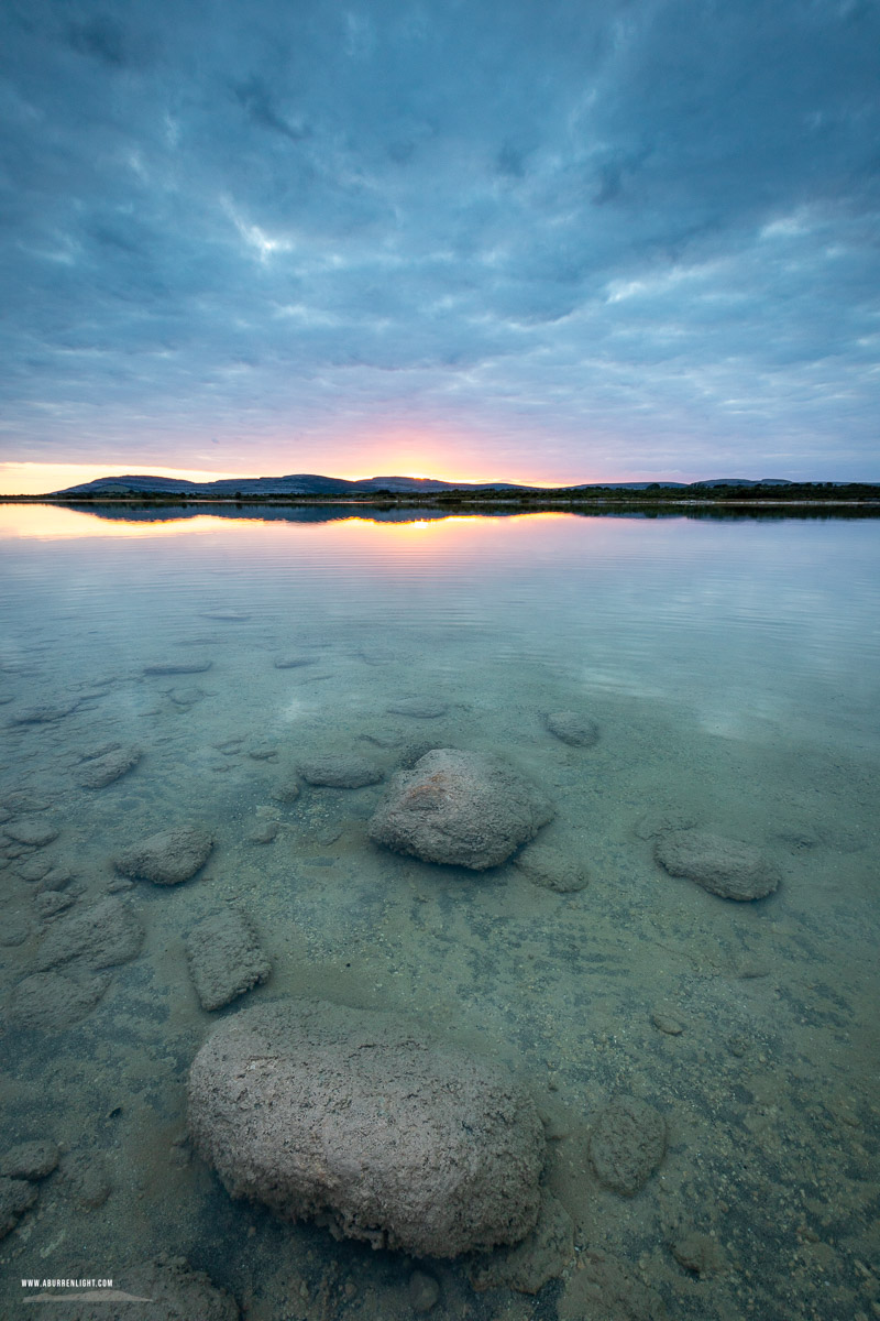 Lough Bunny Clare Ireland - lough bunny,reflections,september,summer,sunset,lowland,blue