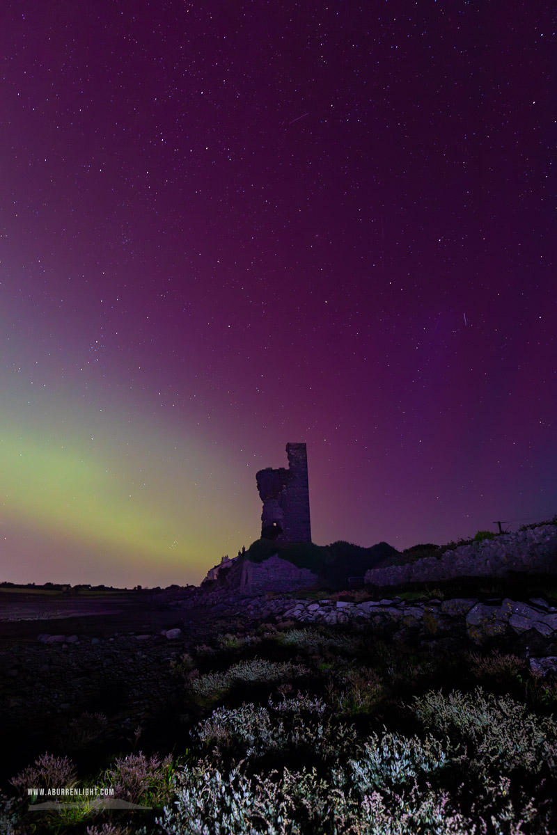 Muckinish Tower Ballyvaughan Wild Atlantic Way Clare Ireland - astro,aurora,autumn,castle,coast,muckinish,night,october,pilars,tower