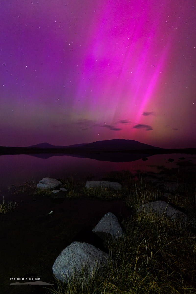 Mullaghmore Burren National Park Clare Ireland - aurora,long exposure,may,mullaghmore,night,park,pilars,purple,spring,astro