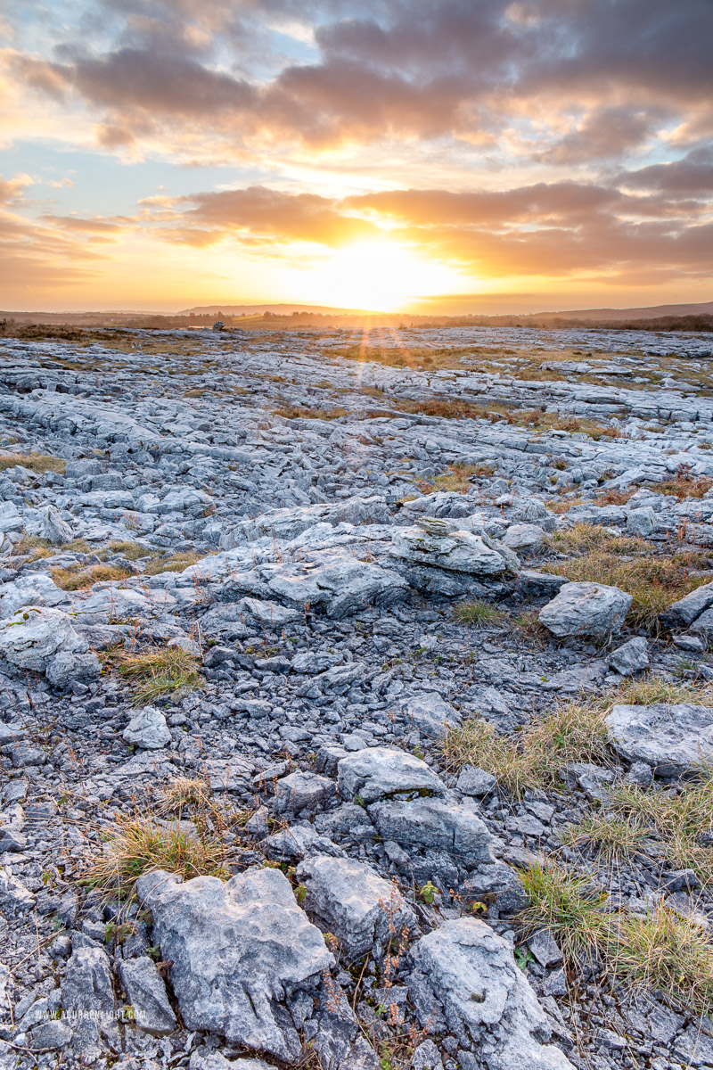 Mullaghmore Burren National Park Clare Ireland - january,mullaghmore,sunset,sunstar,winter,park