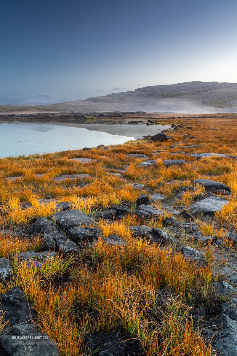 Mullaghmore Burren National Park Clare Ireland - autumn,colours,mist,mullaghmore,october,park,reflections,sunrise,portfolio