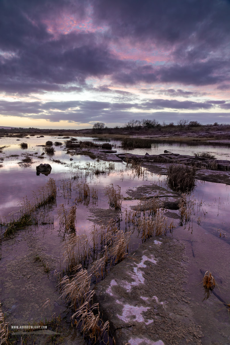 Mullaghmore Burren National Park Clare Ireland - dusk,january,mullaghmore,winter,park