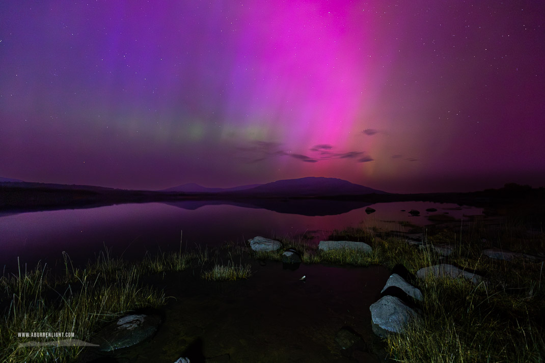 Mullaghmore Burren National Park Clare Ireland - aurora,long exposure,may,mullaghmore,night,park,pilars,purple,spring