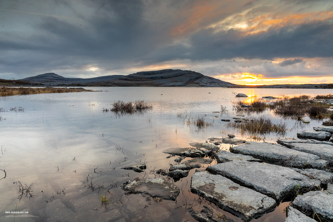 Mullaghmore Burren National Park Clare Ireland - april,golden,mullaghmore,spring,sunrise,park,golden,clints,grykes