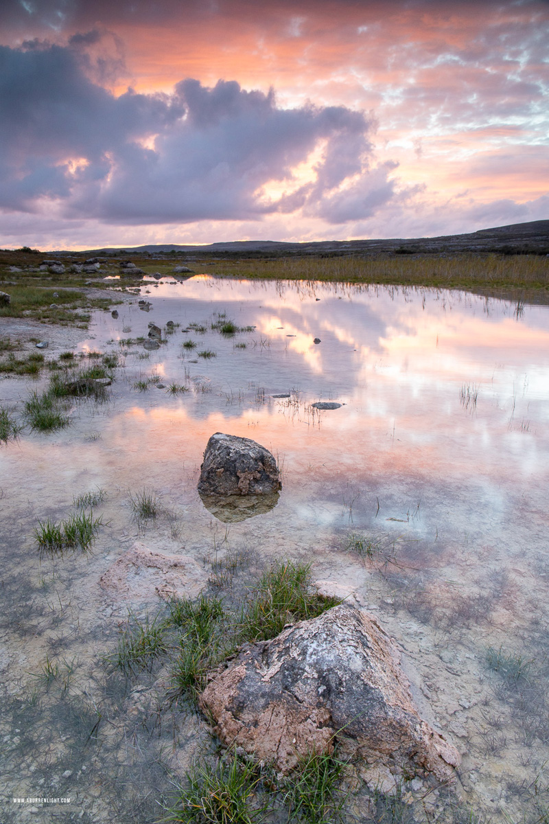 Mullaghmore Burren National Park Clare Ireland - autumn,mullaghmore,orange,september,sunset,park