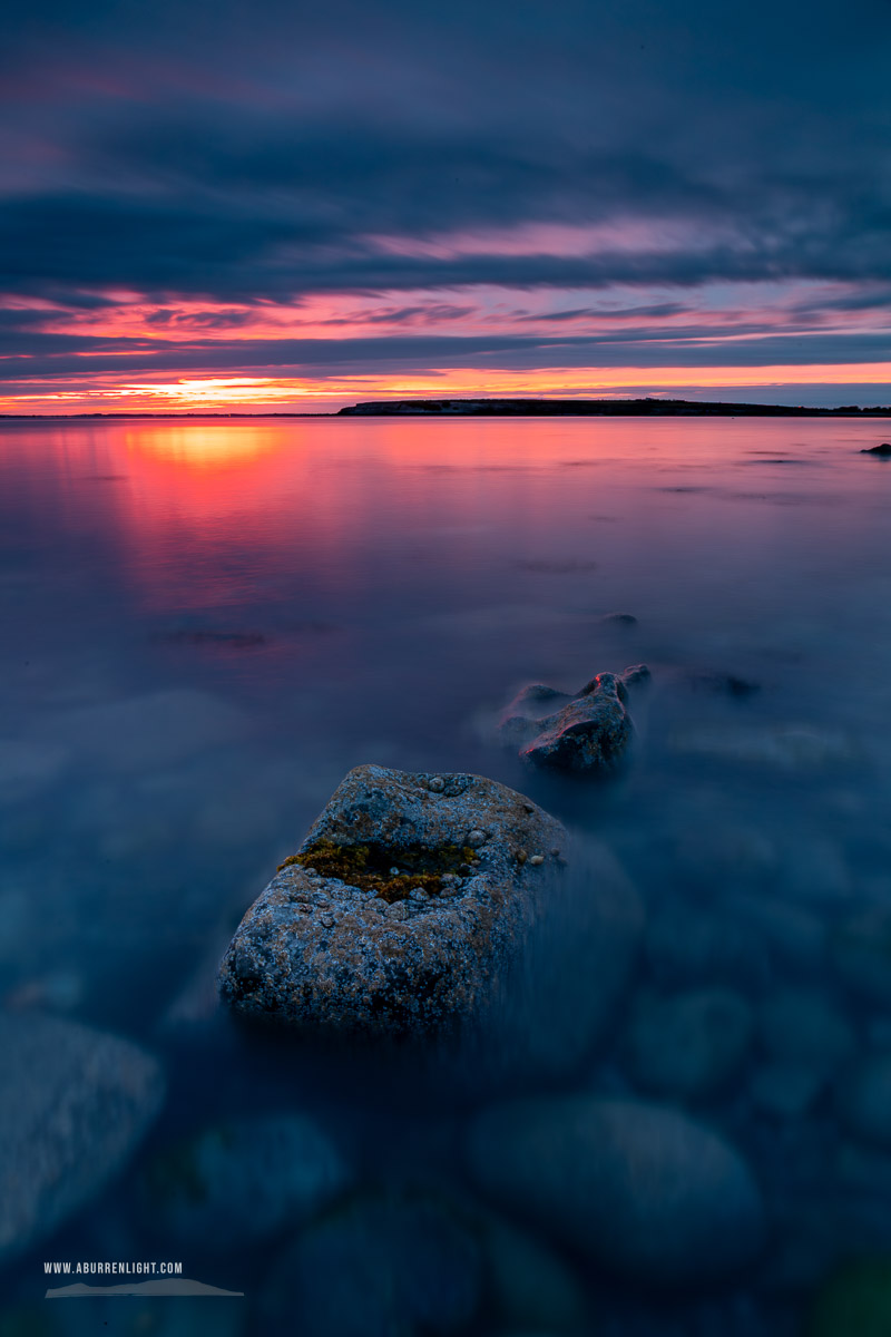 The Flaggy Shore Kinvara Wild Atlantic Way Clare Ireland - favourite,flaggy shore,june,long exposure,red,spring,twilight,coast