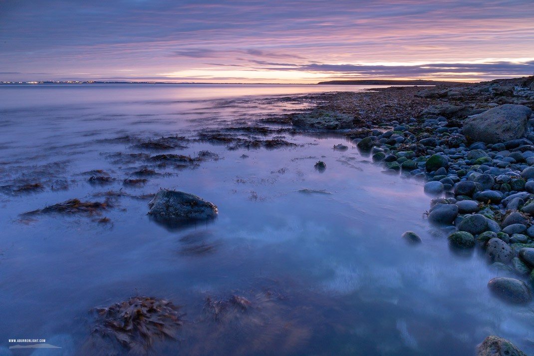 The Flaggy Shore Kinvara Wild Atlantic Way Clare Ireland - autumn,blue,flaggy shore,long exposure,october,orange,twilight,coast