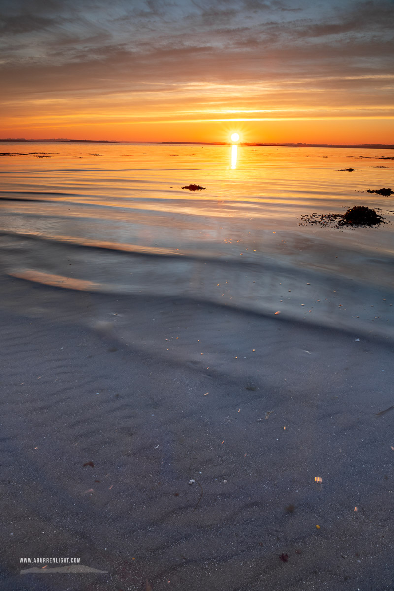 Traught Beach Kinvara Wild Atlantic Way Clare Ireland - golden hour,kinvara,may,sand ripples,spring,sunrise,traught,coast