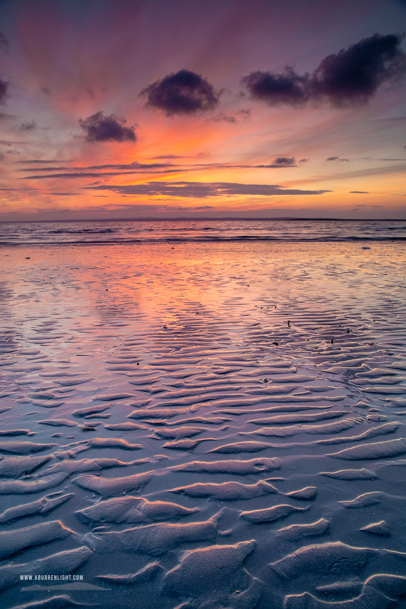 Traught Beach Kinvara Wild Atlantic Way Clare Ireland - coast,dusk,june,orange,ripples,spring,traught