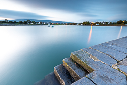 ballyvaughan,blue,boat,long exposure,pier,september,summer,blue,coast