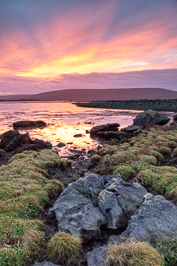 autumn,ballyvaughan,bishops quarter,november,pink,sunset,coast