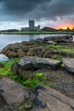 dunguaire,green algae,kinvara,landmark,long exposure,september,summer,sunrise,portfolio,coast,portfolio