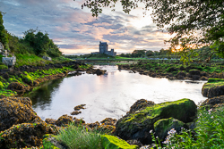 august,castle,dunguaire,kinvara,landmark,summer,sunrise,coast