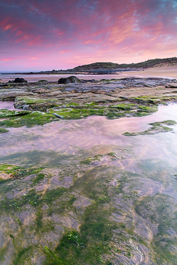 april,fanore,pink,sand ripples,spring,sunrise,coast