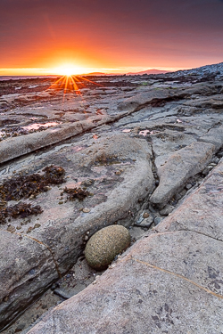 april,gleninagh,orange,spring,sunrise,sunstar,coast,orange