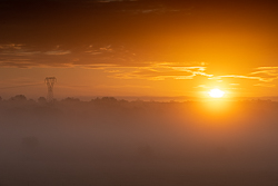 autumn,golden hour,gort,october,lowland,mist