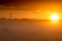 autumn,golden hour,gort,october,lowland,mist