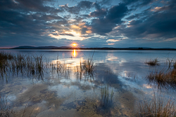 april,lough bunny,spring,sunset,sunstar,blue,lowland