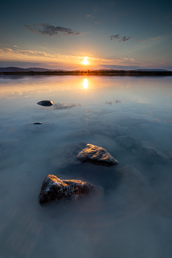 blue hour,lough bunny,may,spring,sunset,lowland,golden,haze