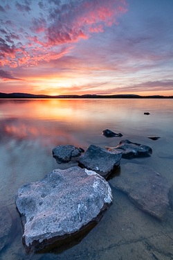 dusk,long exposure,lough bunny,may,reflections,spring,lowland