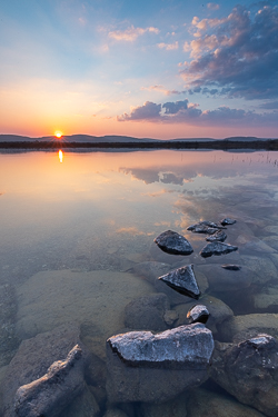 lough bunny,march,spring,sunset,sunstar,lowland