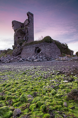 april,landmark,muckinish,pink,spring,twilight,coast,tower,magenta