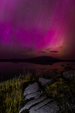 aurora,long exposure,may,mullaghmore,night,park,pilars,purple,spring