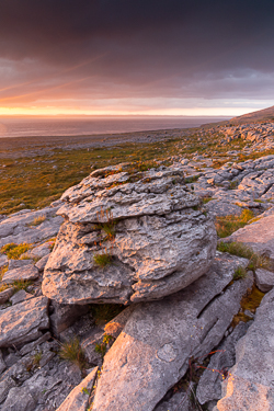 black head,erratic,murrooughtoohy,july,summer,sunset,coast