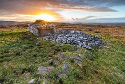 autumn,november,parknabinnia,sunset,sunstar,tomb,wedge,roughan,hills,golden