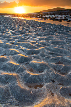 aughinish,december,golden,sand ripples,sunrise,sunstar,winter,portfolio,coast,beach