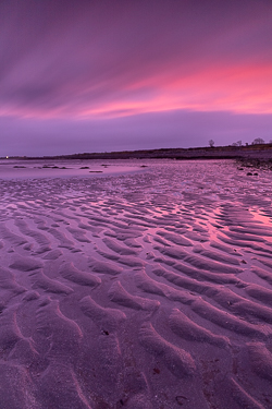 december,doorus,long exposure,pink,sand ripples,twilight,winter,coast,beach,kinvara