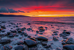 afterburn,boulder,dusk,flaggy shore,long exposure,red,september,summer,sunset,coast,portfolio,limited