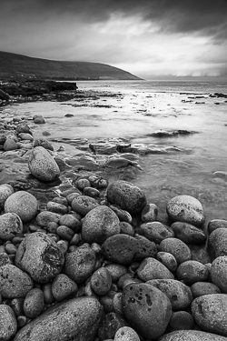 monochrome,ballyvaughan,coast,long exposure,november,rine,twilight,winter