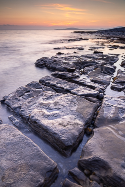 august,ballyvaughan,long exposure,rine,summer,twilight,orange,coast,clints,grykes